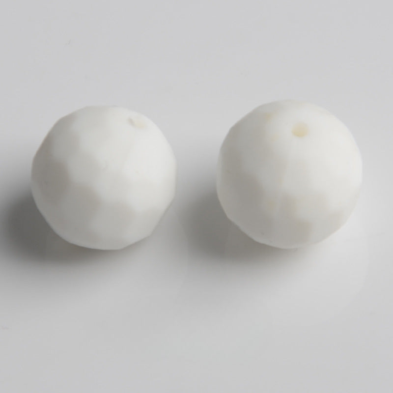 Wholesale 100PCS/PACK 16MM Food Grade Round Rhombus Silicone Beads